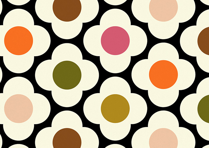 Orla Kiely Spot Flower, Red Multi - Twist&Fit Roman Blind - Image 8